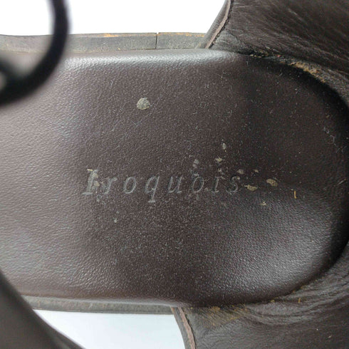 イロコイ Iroquois レザー ヒール サンダル メンズ JPN:41