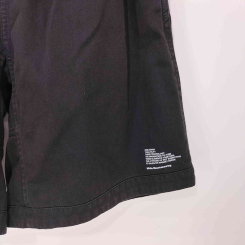 ホワイトマウンテニアリング WHITE MOUNTAINEERING GARMENT DYED WIDE SHORT PANTS クライミングハーフパンツ メンズ JPN:1