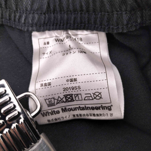 ホワイトマウンテニアリング WHITE MOUNTAINEERING GARMENT DYED WIDE SHORT PANTS クライミングハーフパンツ メンズ JPN:1