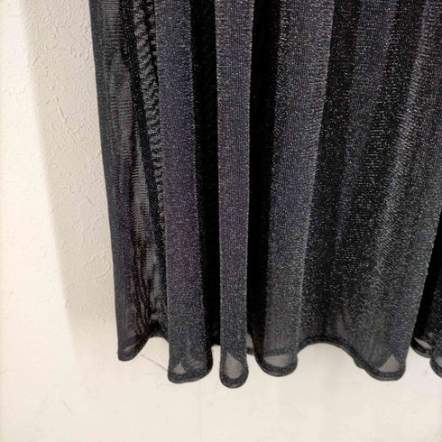ザラ ZARA ラメ シアーワンピース レディース