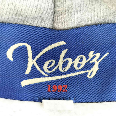 ケボズ KEboz 刺繍ロゴ オーバーサイズプルオーバーパーカー メンズ import:XL