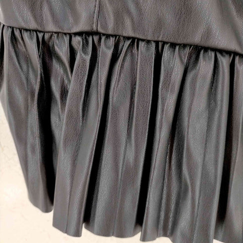 ザラ ZARA faux leather crop top レディース JPN:XS