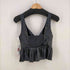 ザラ ZARA faux leather crop top レディース JPN:XS
