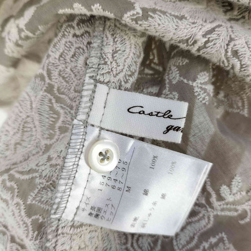 コットンハウスアヤ Cotton House Aya CASTLE COMBE GARDEN 花柄刺繍 ノースリーブカットソー レディース JPN:M