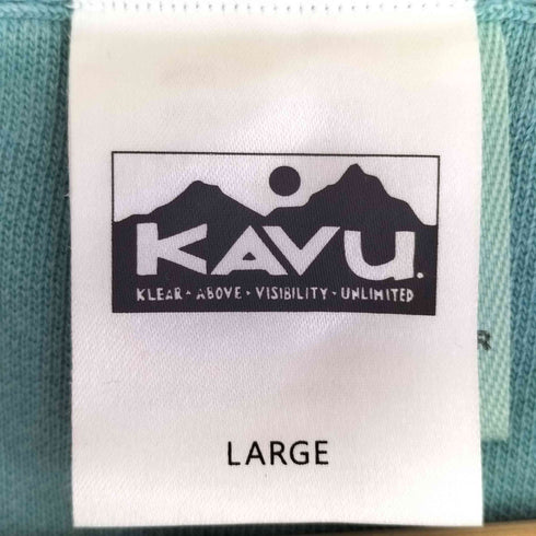 カブー KAVU オーバーサイズ フロントロゴパーカー メンズ import:L