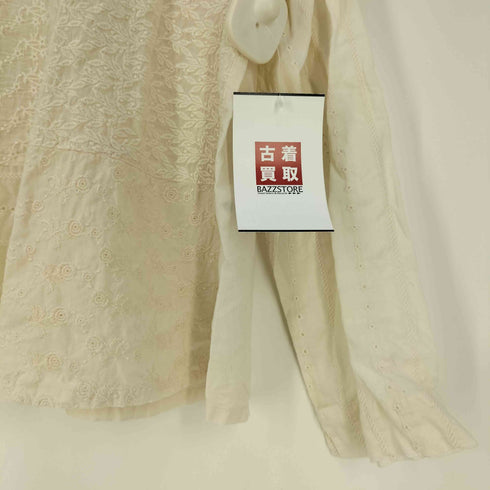 コットンハウスアヤ Cotton House Aya 花柄刺繍 パッチワーク ブラウス レディース JPN:M
