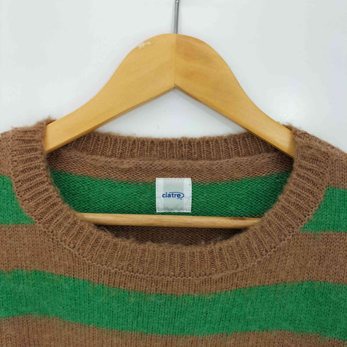 シアター ciatre ウールモヘア混 Border Knit メンズ JPN:M