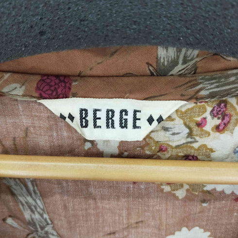 BERGE 花柄プリント総柄S/Sワンピース レディース