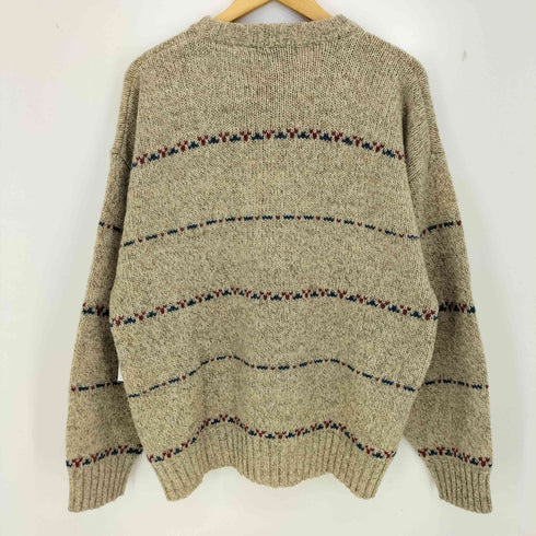 エディーバウアー Eddie Bauer 黒タグ ウールナイロンクルーネックニット メンズ import:L