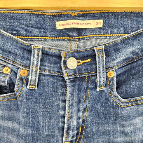 リーバイス Levis BORROWED FROM THE BOYS ジーンズ レディース W24L30