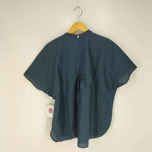 ユナイテッドアローズグリーンレーベルリラクシング UNITED ARROWS green label relaxing FFC コットン / シルク スタンドネック ブラウス レディース