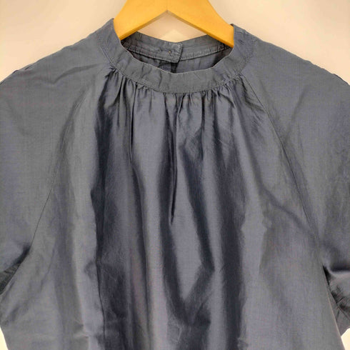 ユナイテッドアローズグリーンレーベルリラクシング UNITED ARROWS green label relaxing FFC コットン / シルク スタンドネック ブラウス レディース