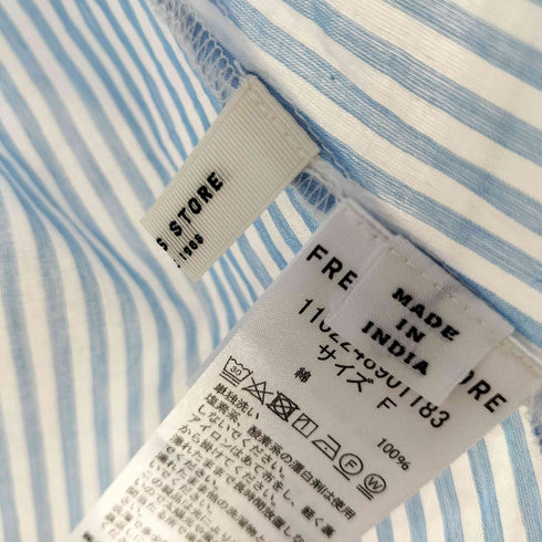 フリークスストア FREAKS STORE インドボイルバルーンロングスリーブブラウス レディース FREE