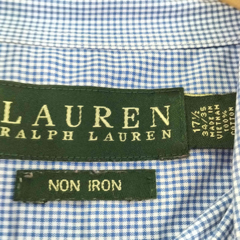 ローレンラルフローレン LAUREN RALPH LAUREN ギンガムチェック L/S BDシャツ メンズ 17 2/1