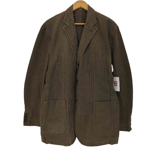 ヘンリーコットンズ Henry Cotton?s ヘリンボーン テーラードジャケット メンズ 58