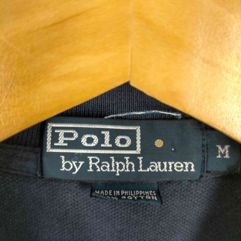 ポロバイラルフローレン Polo by RALPH LAUREN スモールポニー刺繍 長袖鹿の子ポロシャツ メンズ import:M