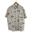 ウールリッチ WOOLRICH BLUEGRASS FISH & MAP フィッシュプリント 総柄 半袖ボタンダウンシャツ メンズ import:XL