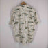 ウールリッチ WOOLRICH BLUEGRASS FISH & MAP フィッシュプリント 総柄 半袖ボタンダウンシャツ メンズ import:XL