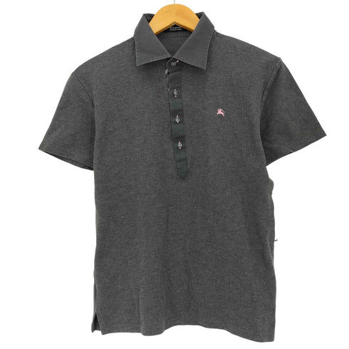 バーバリーブラックレーベル BURBERRY BLACK LABEL ノバチェック切り替えし ポロシャツ メンズ JPN:2