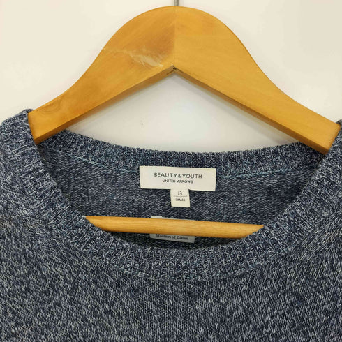 ビューティーアンドユースユナイテッドアローズ BEAUTY & YOUTH UNITED ARROWS BY LINIFICIO リネン ウォッシャブル ニット メンズ JPN:S