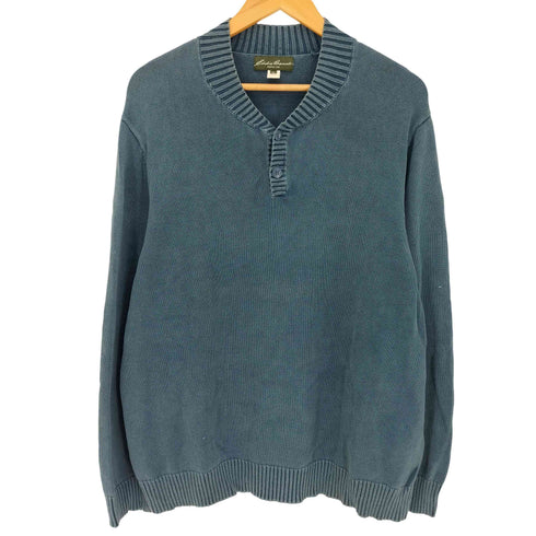 エディーバウアー Eddie Bauer インディゴコットンニット メンズ JPN:XL
