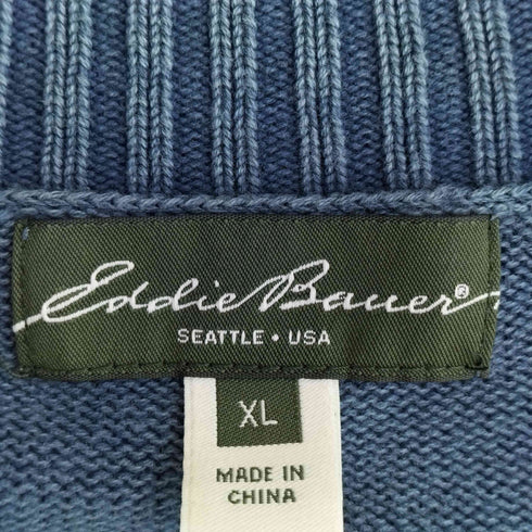 エディーバウアー Eddie Bauer インディゴコットンニット メンズ JPN:XL