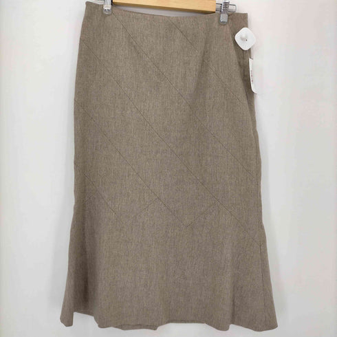レコパン LES COPAINS MADE IN ITALY カシミヤ混ウールロングスカート レディース 46