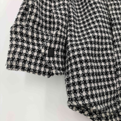 ザラ ZARA 千鳥格子柄 テクスチャ― シャツ ジャケット レディース