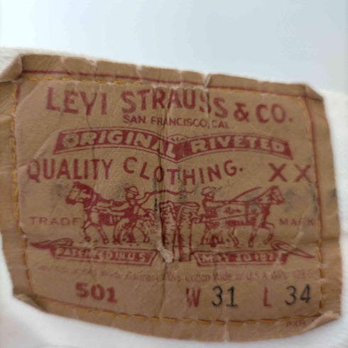 リーバイス Levis MADE IN USA 90S 93年製 501-0651 ボタンフライホワイトデニム メンズ W31