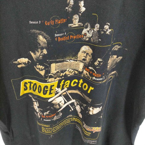 00s STOOGE factor USコメディグループ クルーネックTシャツ メンズ