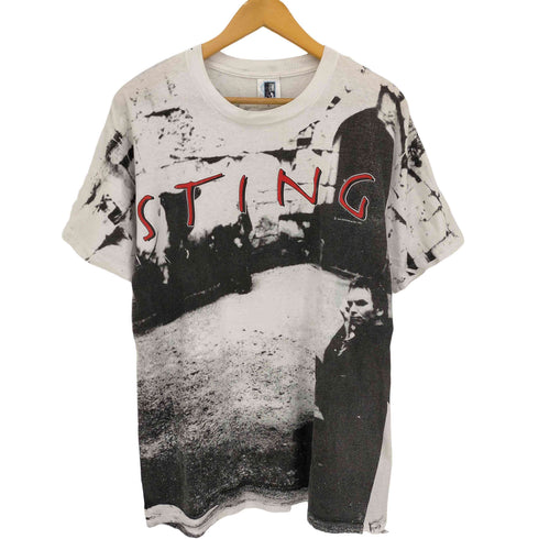 ⓒ1993 USA製 UKミュージシャン ワールドツアー 総柄 クルーネックTシャツ メンズ import:L