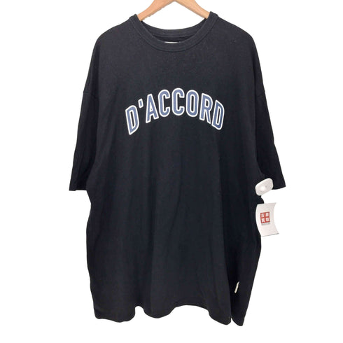 PIN SKTBS D'ACCORD 撞色印花短Tee オーバーサイズアーチプリント半袖Tシャツ メンズ JPN:XL