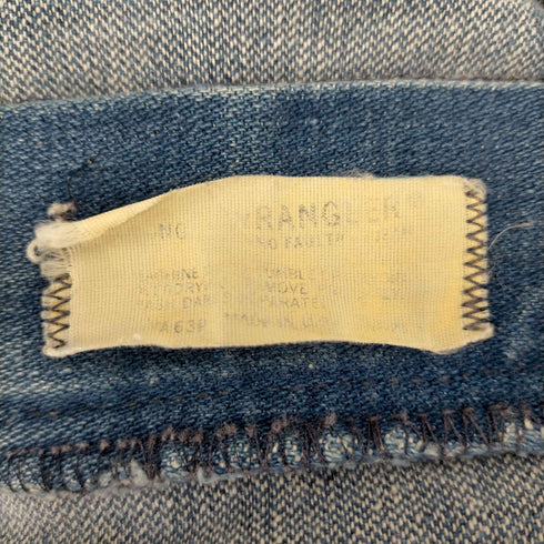 ラングラー Wrangler USA製 TALON ZIP ダメージリメイクデニムパンツ メンズ