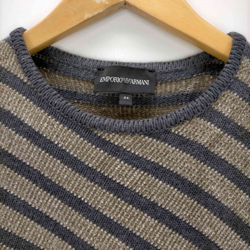 エンポリオアルマーニ EMPORIO ARMANI ボーダー柄デザインニット メンズ JPN:44