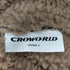 CROWORLD フェイクレザー切替ブルゾン メンズ