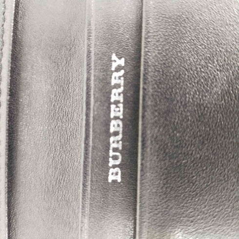 バーバリー BURBERRY 異素材 エンボスロゴ レザーカードケース メンズ