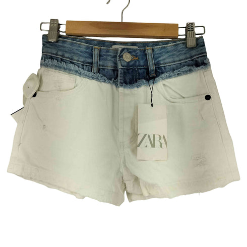 ザラ ZARA SHORT CUT DENIM BLUE レディース 32