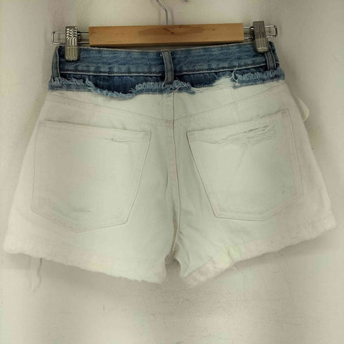 ザラ ZARA SHORT CUT DENIM BLUE レディース 32
