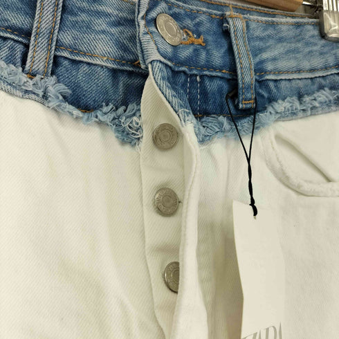 ザラ ZARA SHORT CUT DENIM BLUE レディース 32