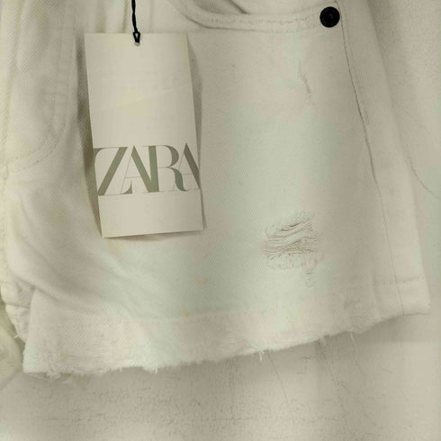 ザラ ZARA SHORT CUT DENIM BLUE レディース 32