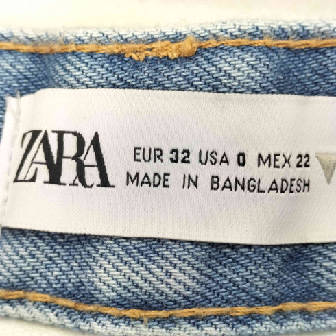 ザラ ZARA SHORT CUT DENIM BLUE レディース 32