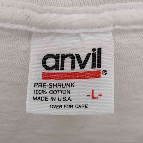 アンビル Anvil 90s USA製 両面プリント クルーネックTシャツ メンズ import:L