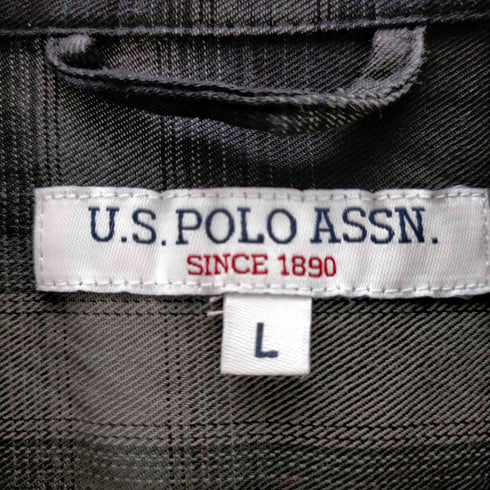 ユーエスポロアッスン U.S.POLO ASSN S/S オンブレチェックシャツ メンズ