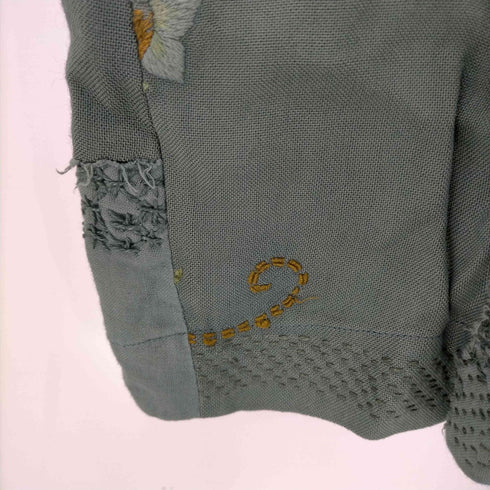 By Walid 刺繍 リネン パッチワーク イージーショーツ ハーフパンツ レディース