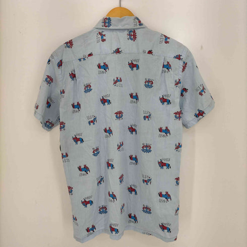 ぺニーズタウンクラフト PENNEYS TOWNCRAFT 総柄 オープンカラーシャツ メンズ import:M