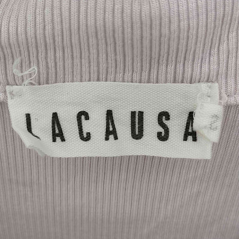 LACAUSA 半袖ニットポロシャツ レディース import:S