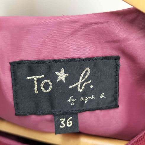 トゥービーバイアニエスベー To b. by agnes b. 裾フリル ノースリーブワンピース レディース JPN:36