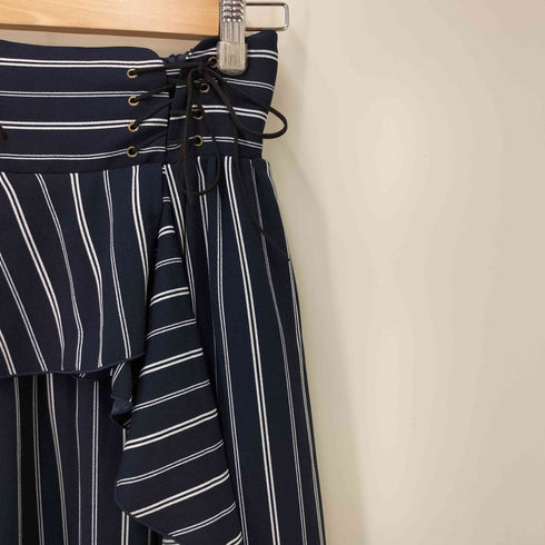 アクシーズファム axes femme シャーリングゴム編み上げ フレアスカート レディース JPN:M