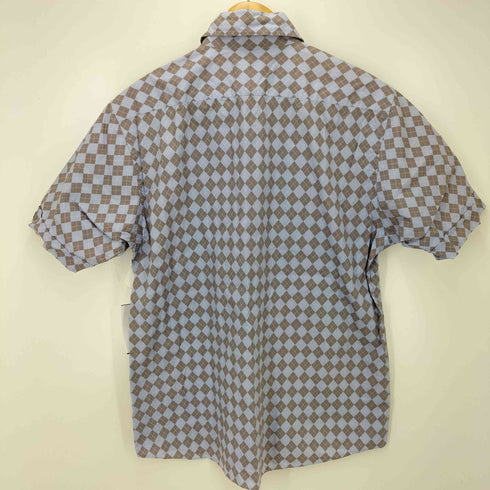 バーバリーブラックレーベル BURBERRY BLACK LABEL アーガイル柄半袖シャツ メンズ JPN:3