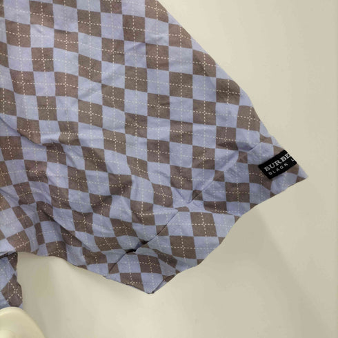 バーバリーブラックレーベル BURBERRY BLACK LABEL アーガイル柄半袖シャツ メンズ JPN:3